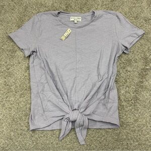 Madewell Texture and Thread Modern Tie Front Blouse Top Women’s Small New NWT